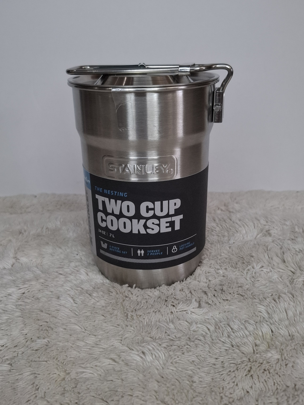 NWT Stanley Stainless Steel Two Cup Cookset - Silver